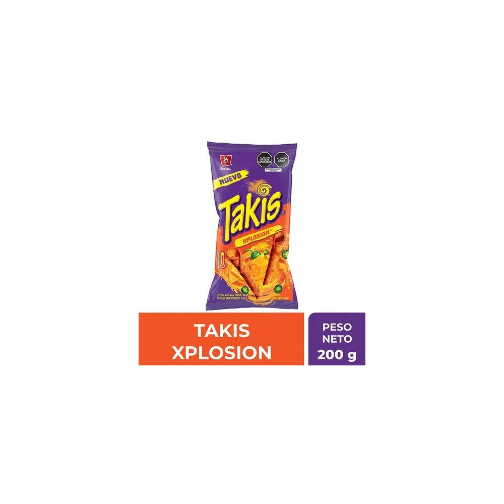 Tortillas de Maíz TAKIS Explosión Bolsa 200g Tortillas de Maíz TAKIS Explosión Bolsa 200g