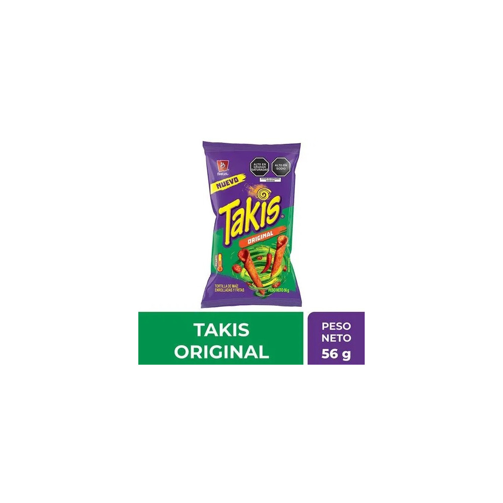Tortillas de Maíz TAKIS Original Bolsa 56g