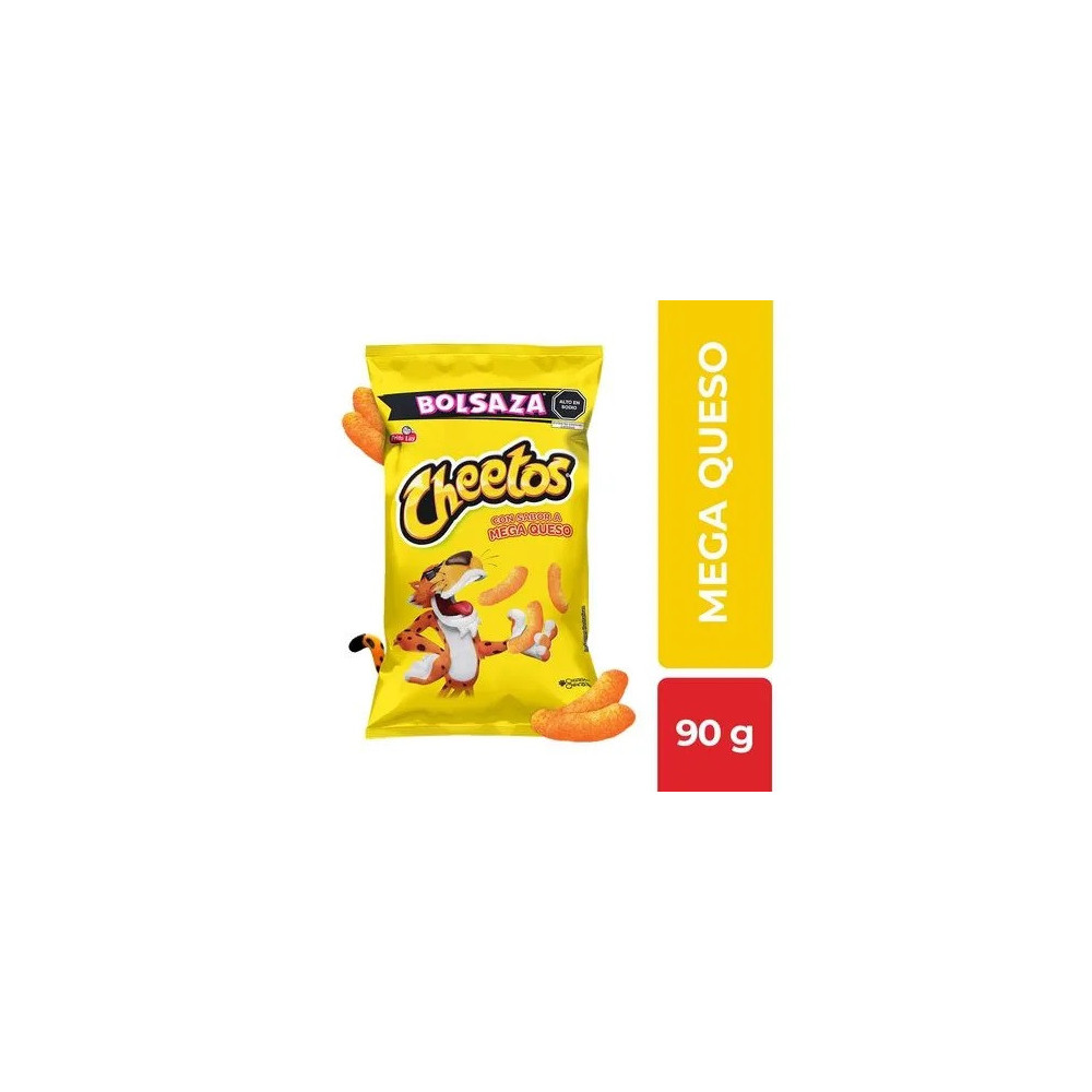 Piqueos CHEETOS Mega Queso Bolsa 90g