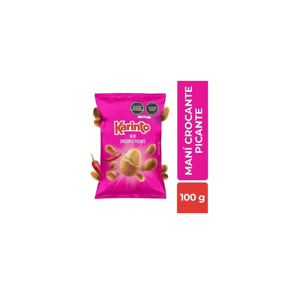 Maní KARINTO Engalletado Picante Bolsa 100g