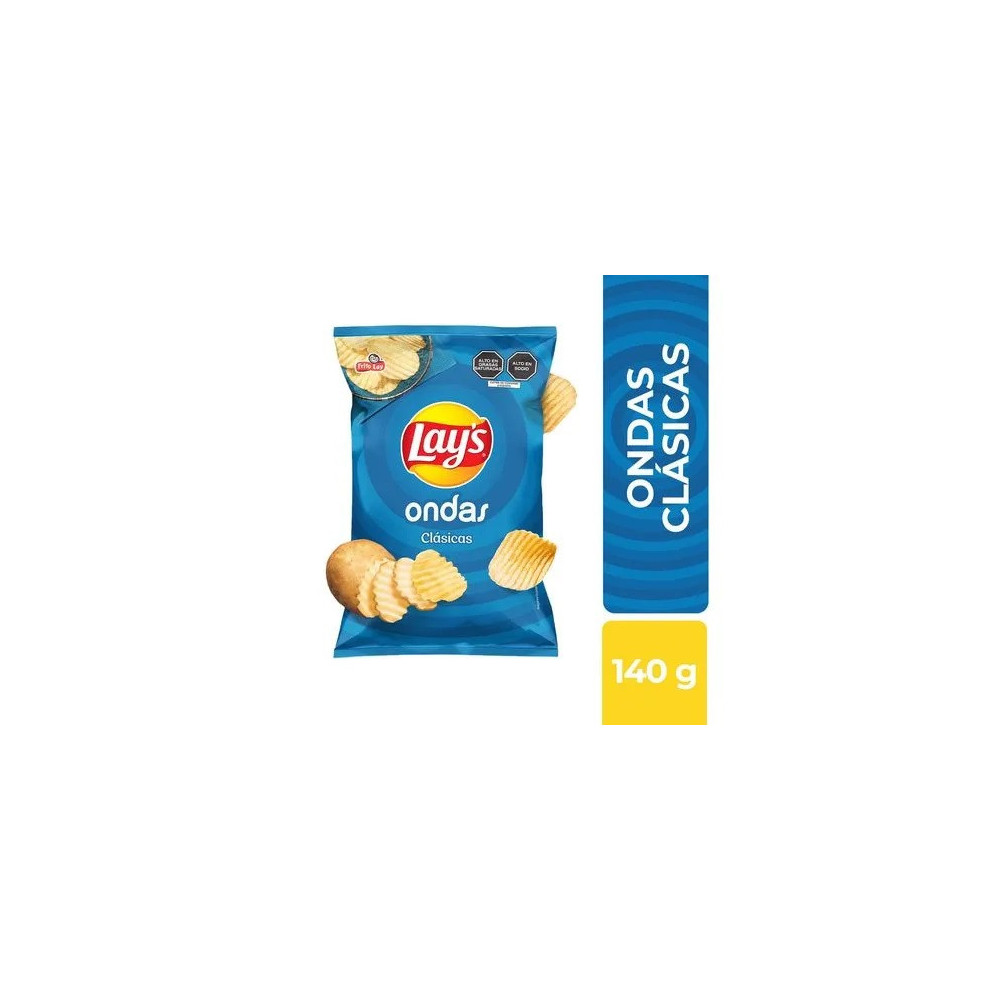 Papas LAY'S Ondas Clásicas Bolsa 140g
