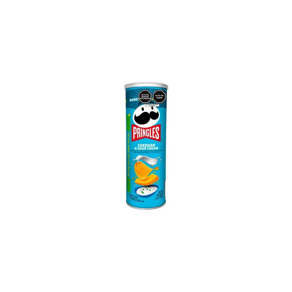 Papas PRINGLES Cheddar Sour & Cream Lata 158g Papas PRINGLES Cheddar Sour & Cream Lata 158g