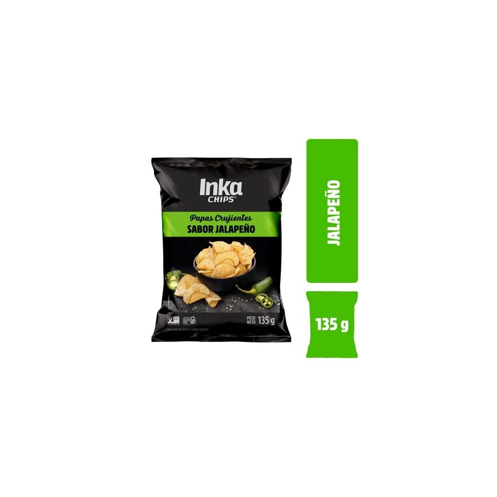 Papas INKA CHIPS Jalapeños Bolsa 135g Papas INKA CHIPS Jalapeños Bolsa 135g