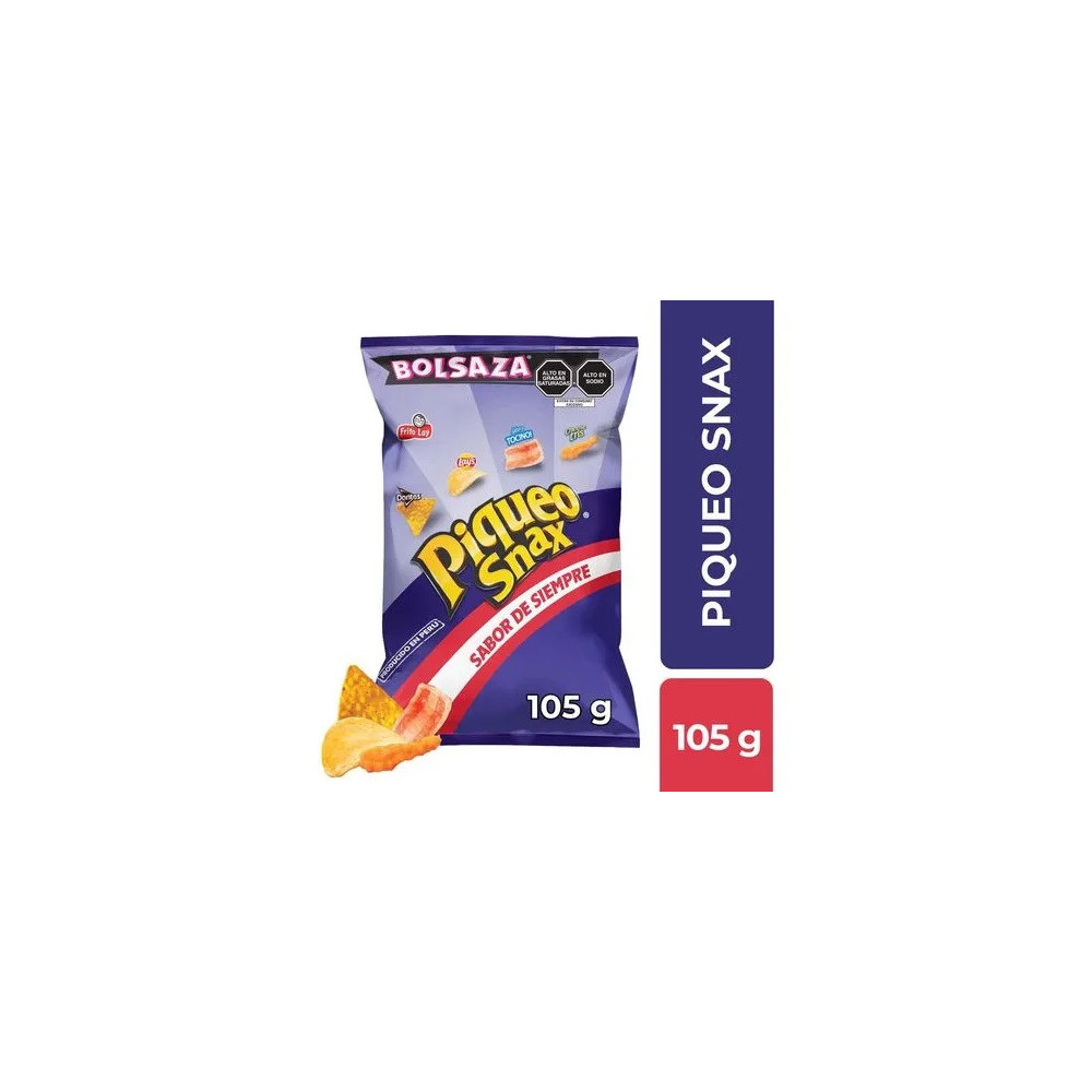 Snacks de Papa Maíz y Trigo PIQUEO SNAX Bolsa 105g Snacks de Papa Maíz y Trigo PIQUEO SNAX Bolsa 105g