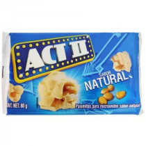 Canchita para Microondas ACT II Natural Bolsa 80g