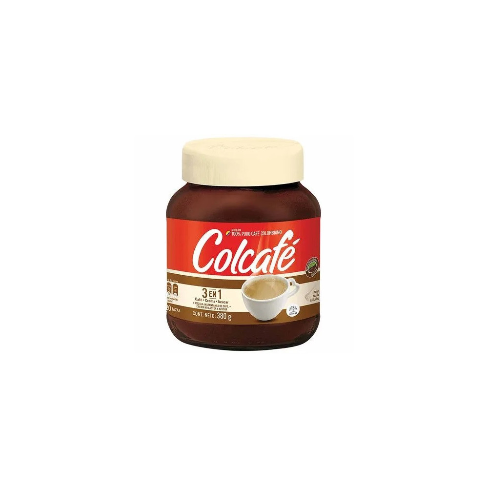 Café Instantáneo COLCAFÉ Todo en 1 Frasco 380g Café Instantáneo COLCAFÉ Todo en 1 Frasco 380g