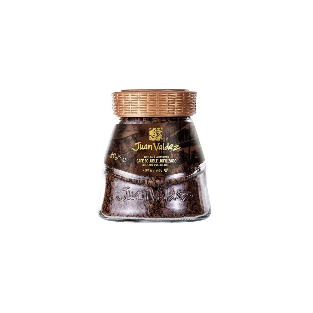 Café Liofilizado JUAN VALDEZ Regular Frasco 190g