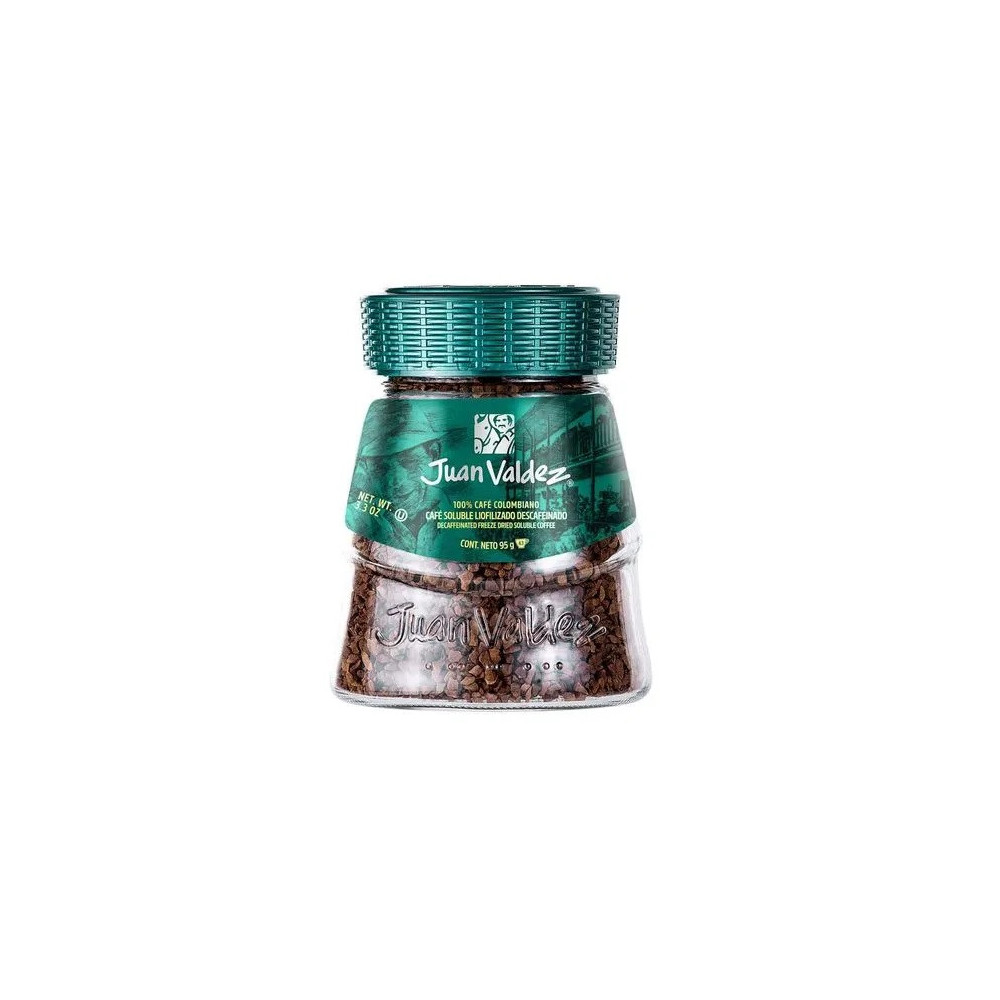 Café Liofilizado JUAN VALDEZ Descafeinado Frasco 95g Café Liofilizado JUAN VALDEZ Descafeinado Frasco 95g
