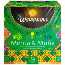 Infusión WAWASANA Menta y Muña Caja 12unidades
