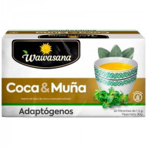 Infusión WAWASANA Coca y Muña Caja 20unidades