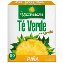 Infusiones WAWASANA Te verde piña Caja 50Unidades
