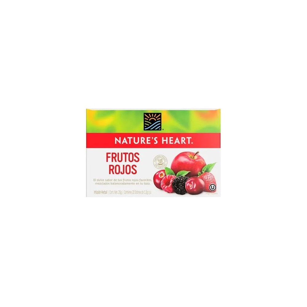 Infusión NATURE'S HEART Frutos Rojos Caja 20unidades
