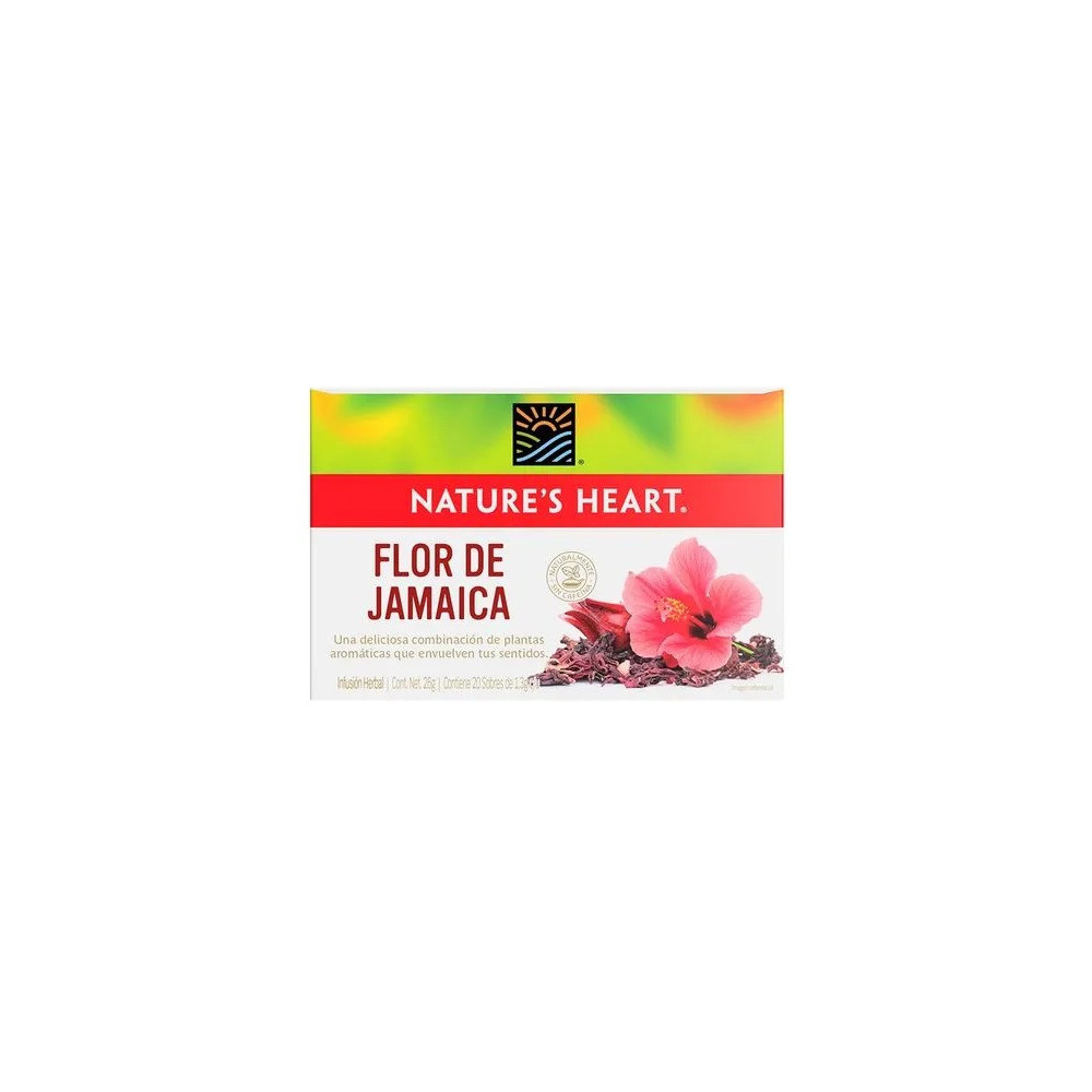 Infusión NATURE'S HEART Flor de Jamaica Caja 20unidades Infusión NATURE'S HEART Flor de Jamaica Caja 20unidades