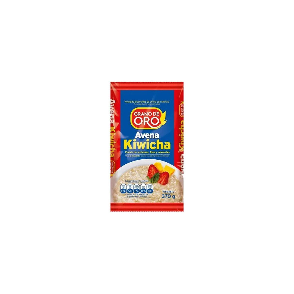 Kiwicha Avena GRANO DE ORO Hojuelas Precocidas Bolsa 370g Kiwicha Avena GRANO DE ORO Hojuelas Precocidas Bolsa 370g