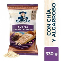 Avena QUAKER con Chía y Algarrobo Bolsa 330g