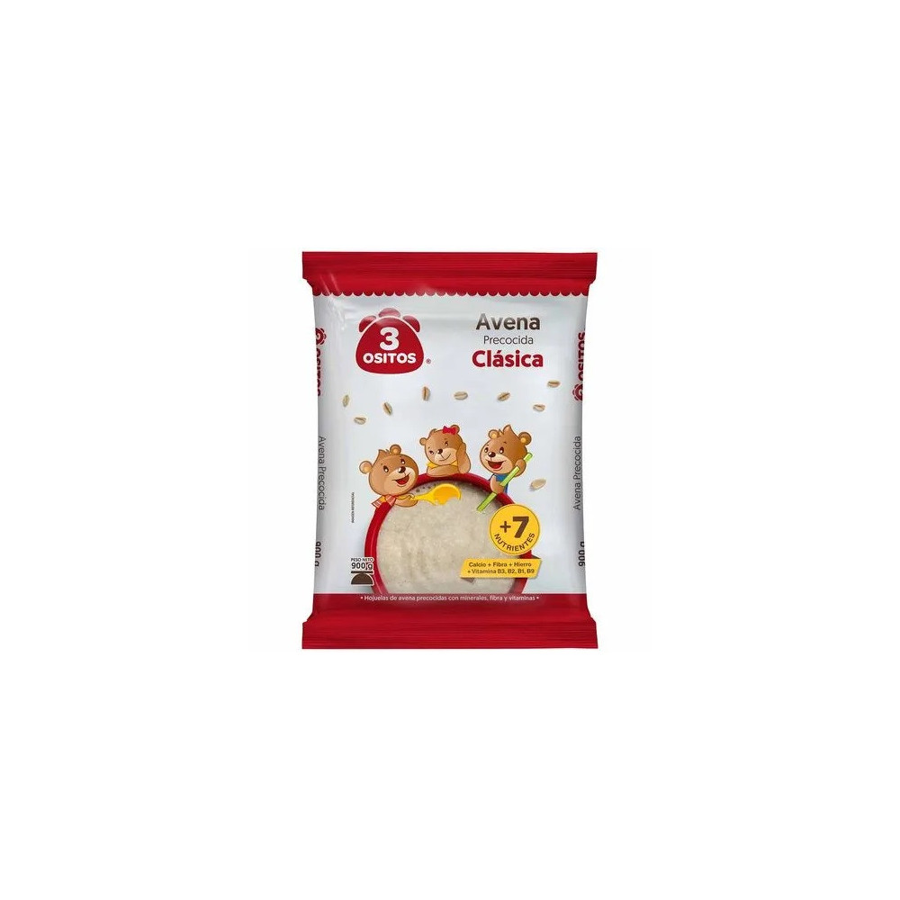 Avena Clásica 3 OSITOS Premium Bolsa 900g Avena Clásica 3 OSITOS Premium Bolsa 900g