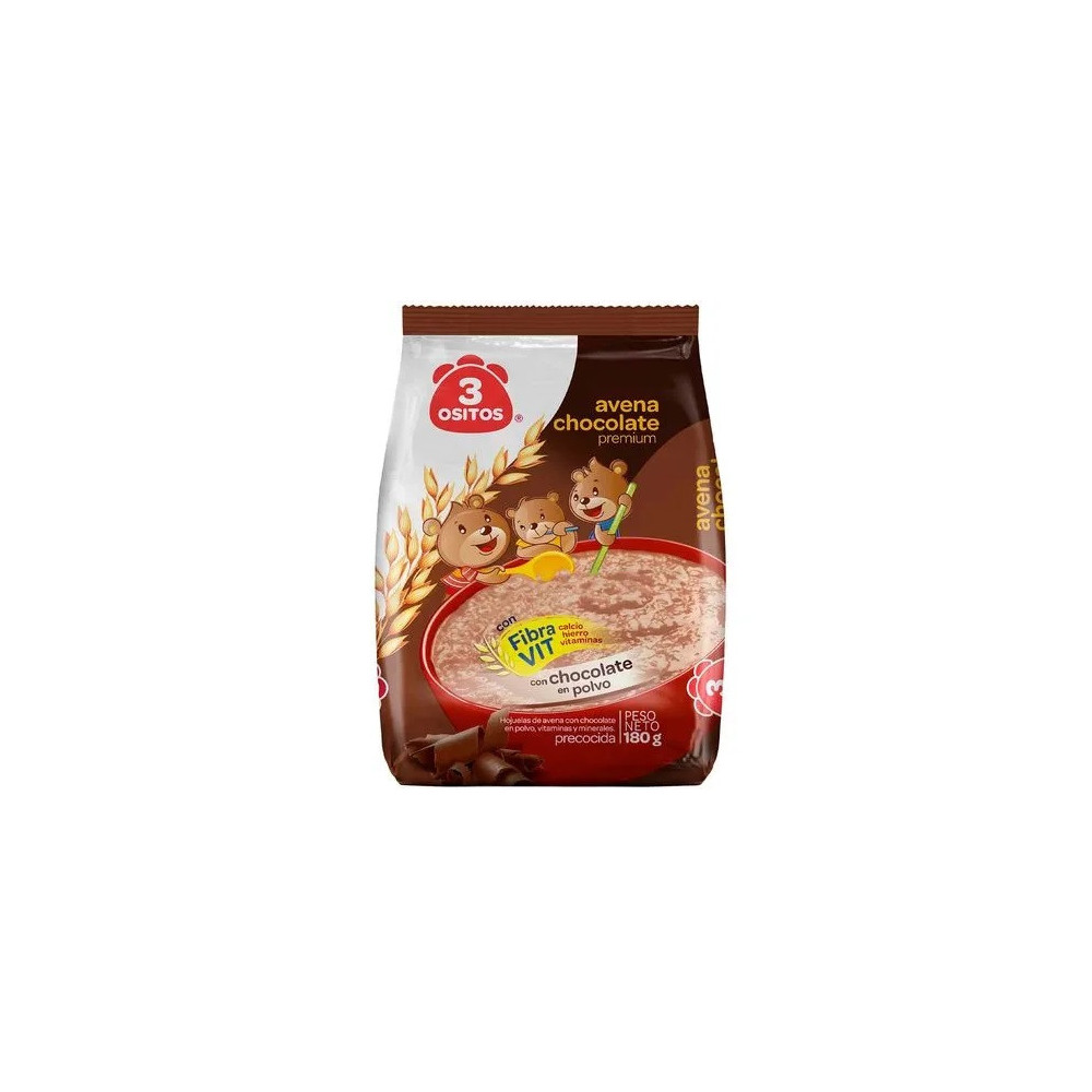 Avena de Chocolate 3 OSITOS Bolsa 180g Avena de Chocolate 3 OSITOS Bolsa 180g