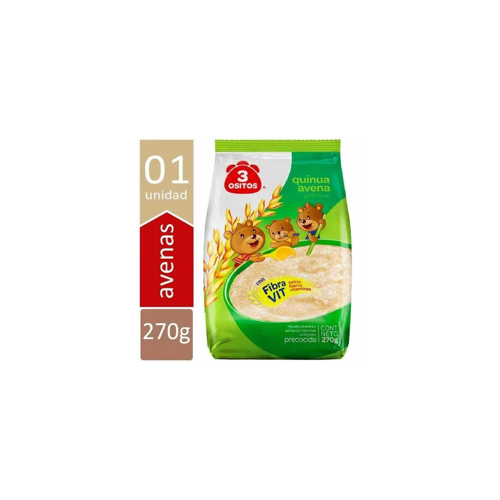 Quinua Avena Premium 3 OSITOS Bolsa 270g Quinua Avena Premium 3 OSITOS Bolsa 270g