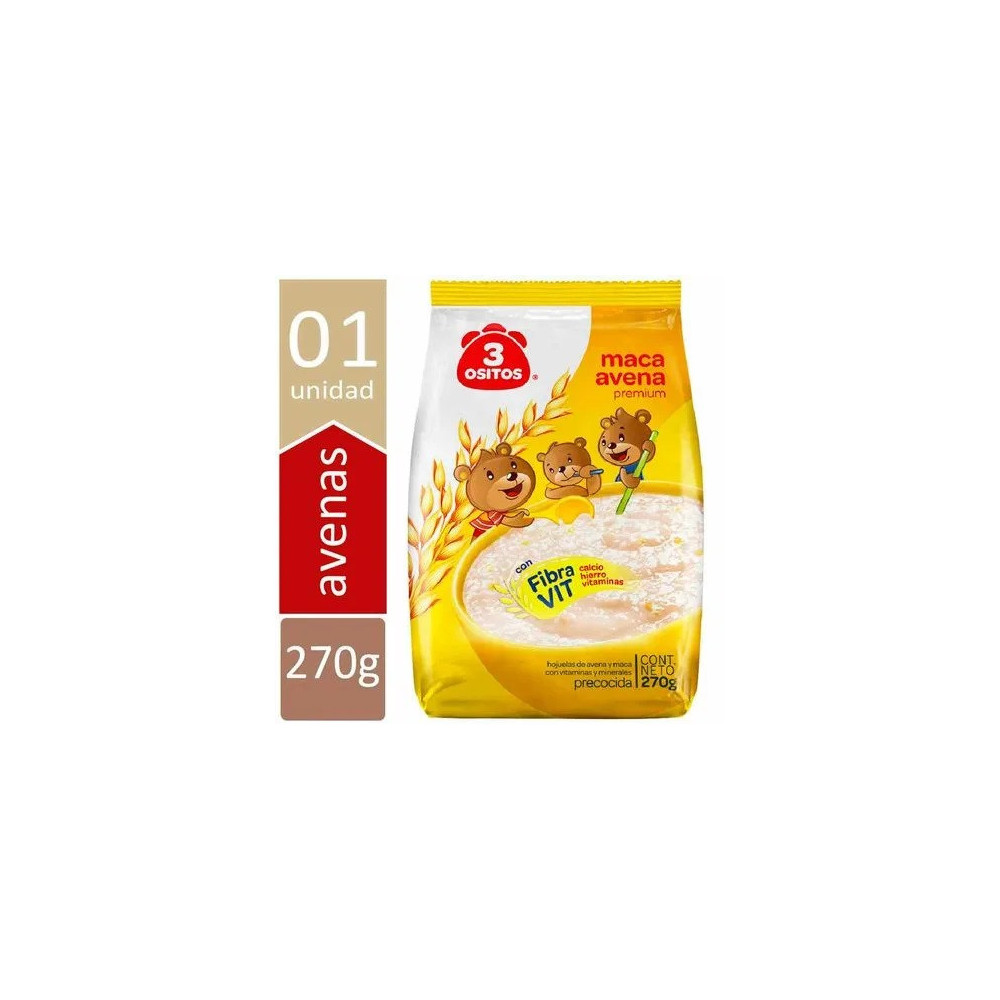 Maca Avena Premium 3 OSITOS Bolsa 270g Maca Avena Premium 3 OSITOS Bolsa 270g