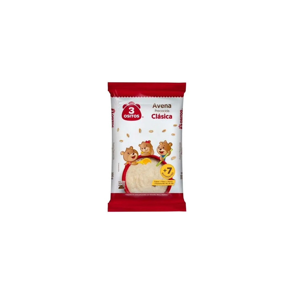 Avena Clásica 3 OSITOS Bolsa 500g Avena Clásica 3 OSITOS Bolsa 500g