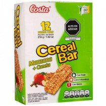 Cereal Bar COSTA Manzana y Canela Caja 12unidades