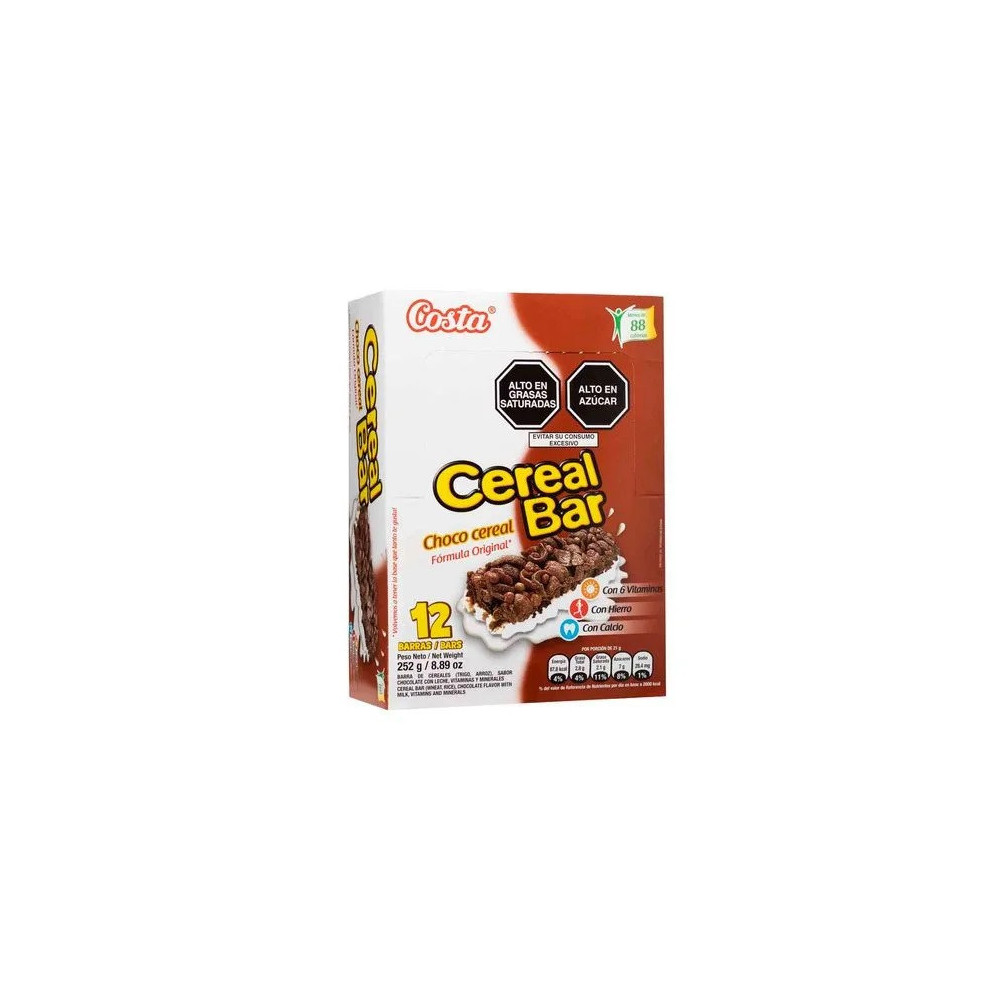 Cereal Bar COSTA Choco Caja 12unidades