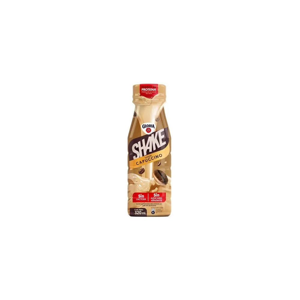 Shake Capuccino UHT GLORIA Botella 320ml Shake Capuccino UHT GLORIA Botella 320ml