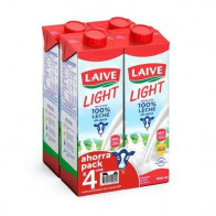 Leche LAIVE UHT Light Caja 946ml Paquete 4unidades