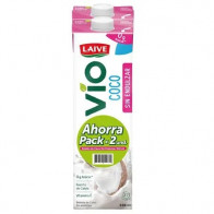 Bebida Coco sin Endulzar LAIVE Vio Caja 946ml Paquete 2unidades