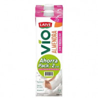 Bebida Almendra sin Endulzar LAIVE Vio Caja 946ml Paquete 2un