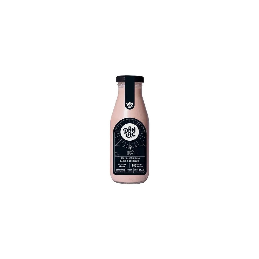 Leche DANLAC Pasteurizada Chocolate Botella 250ml Leche DANLAC Pasteurizada Chocolate Botella 250ml