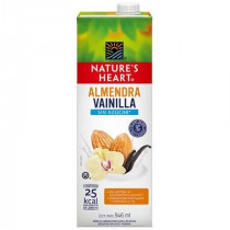 Bebida de Almendra NATURE'S HEART Vainilla Sin Azúcar Caja 946ml