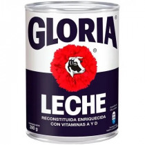 Leche Reconstituida Entera GLORIA Lata 390g