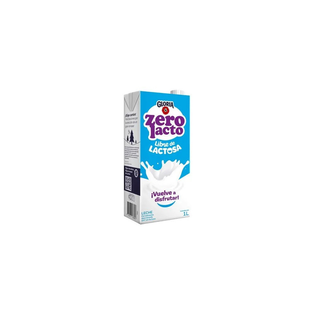 Leche UHT sin Lactosa GLORIA Zero Caja 1L Leche UHT sin Lactosa GLORIA Zero Caja 1L