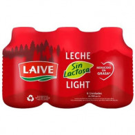 Leche sin Lactosa LAIVE Light Botella 390g Paquete 6unidades