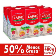 Mezcla Láctea LAIVE Light Caja 480g Paquete 6unidades