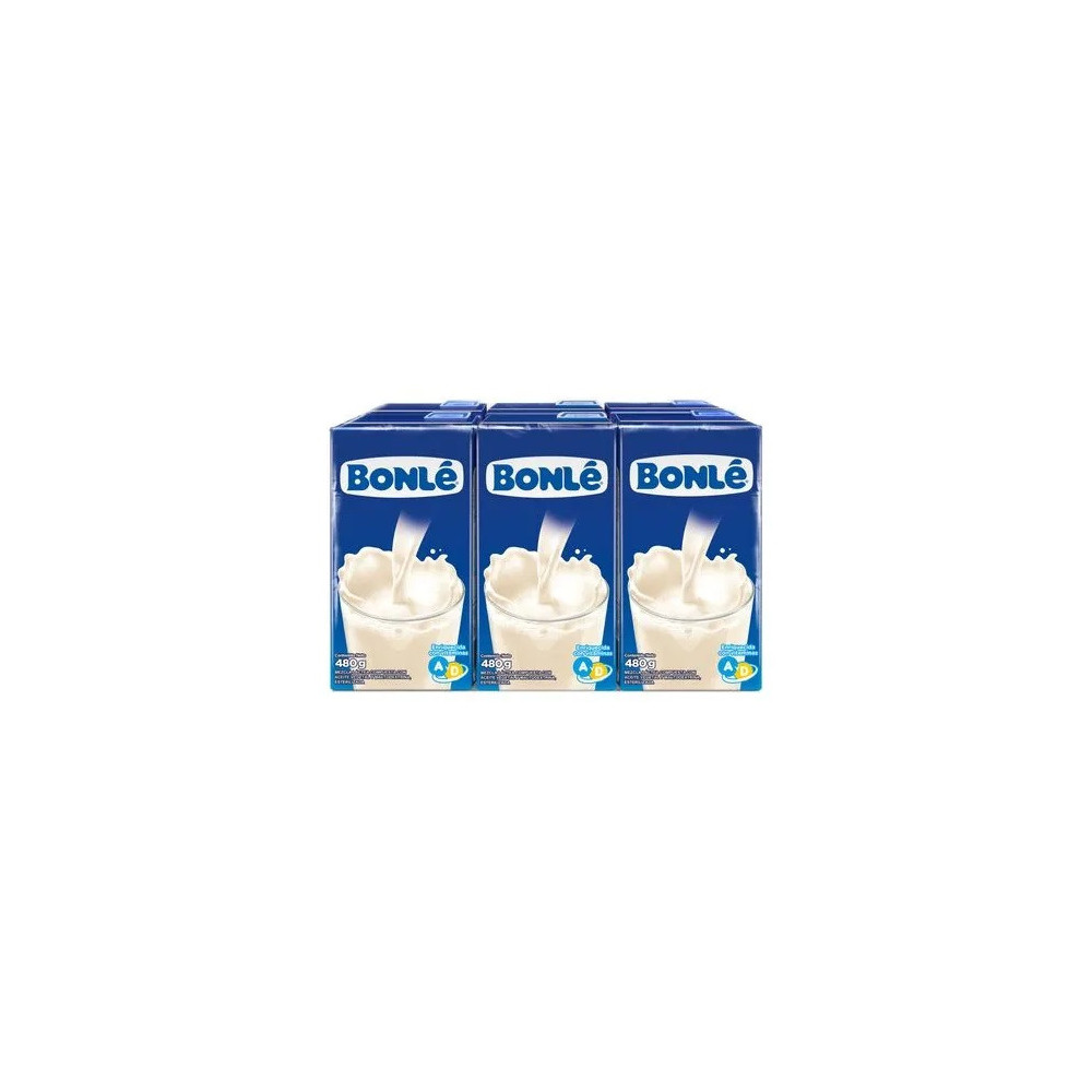Mezcla Láctea BONLÉ Familiar Caja 480g Paquete 6unidades