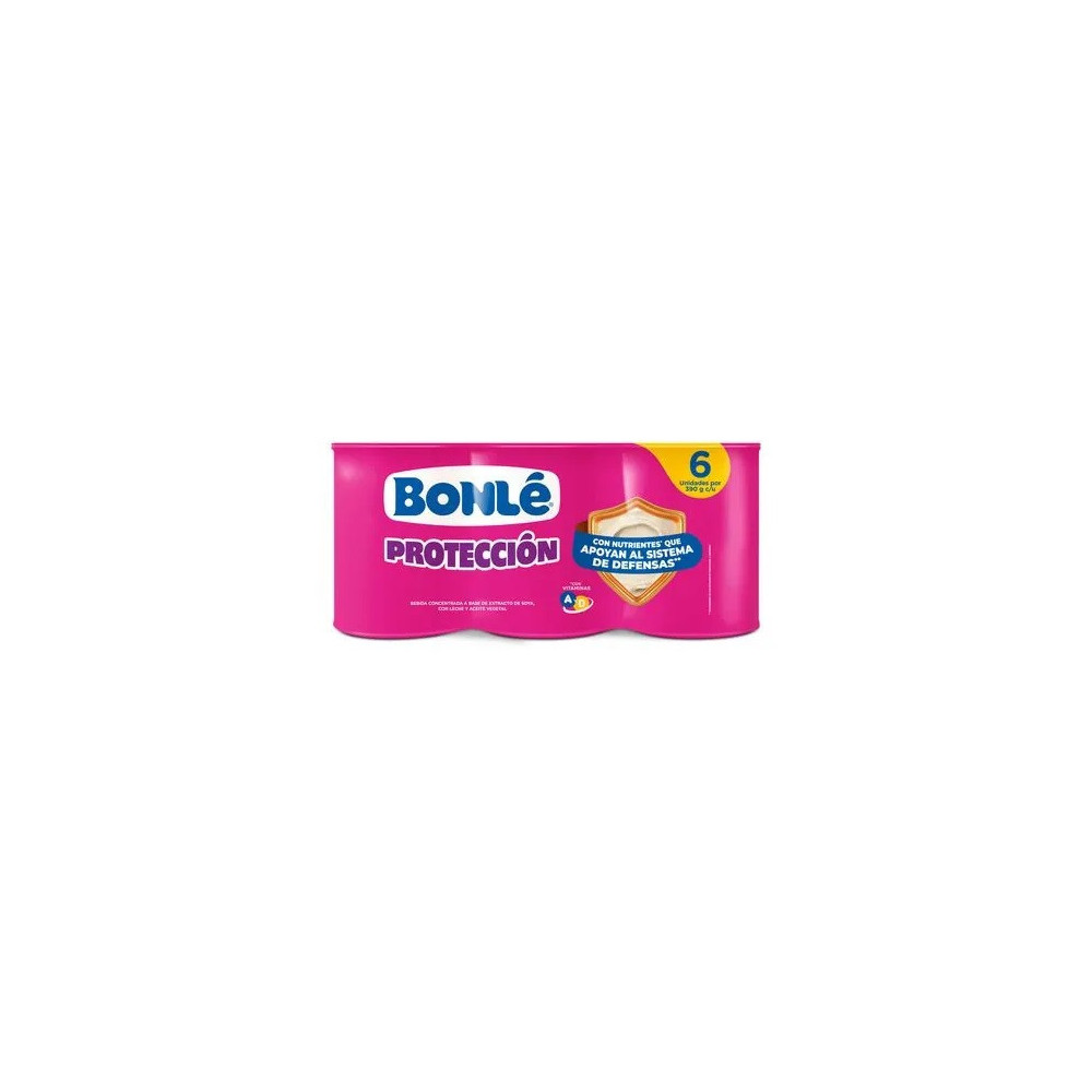 Bebida Láctea BONLÉ Protección Lata 390g Paquete 6un