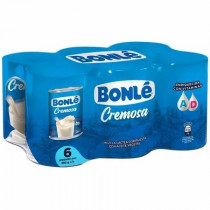 Mezcla Láctea Cremosa BONLÉ Lata 390g Paquete 6unidades