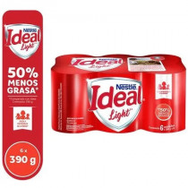 Mezcla Láctea IDEAL Light Lata 390g Paquete 6unidades