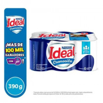 Mezcla Láctea IDEAL Cremosita Lata 390g Paquete 6unidades
