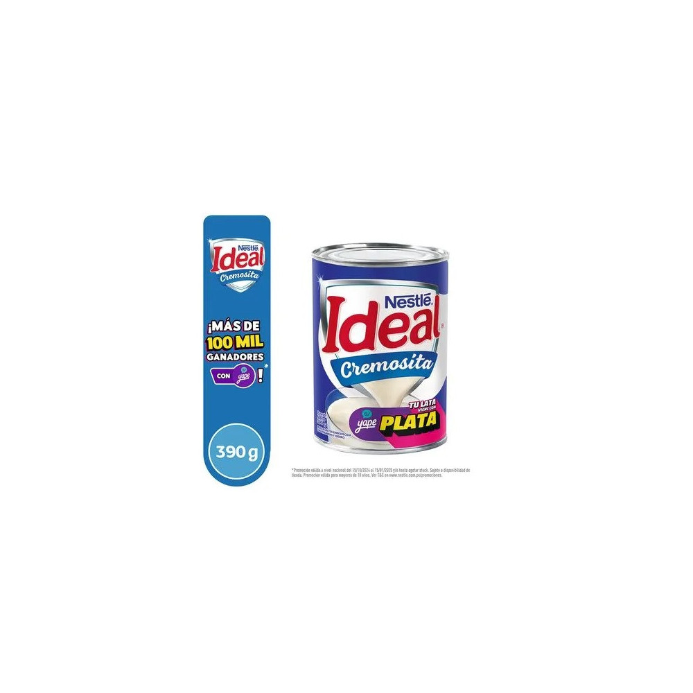 Mezcla Láctea IDEAL Cremosita Lata 390g