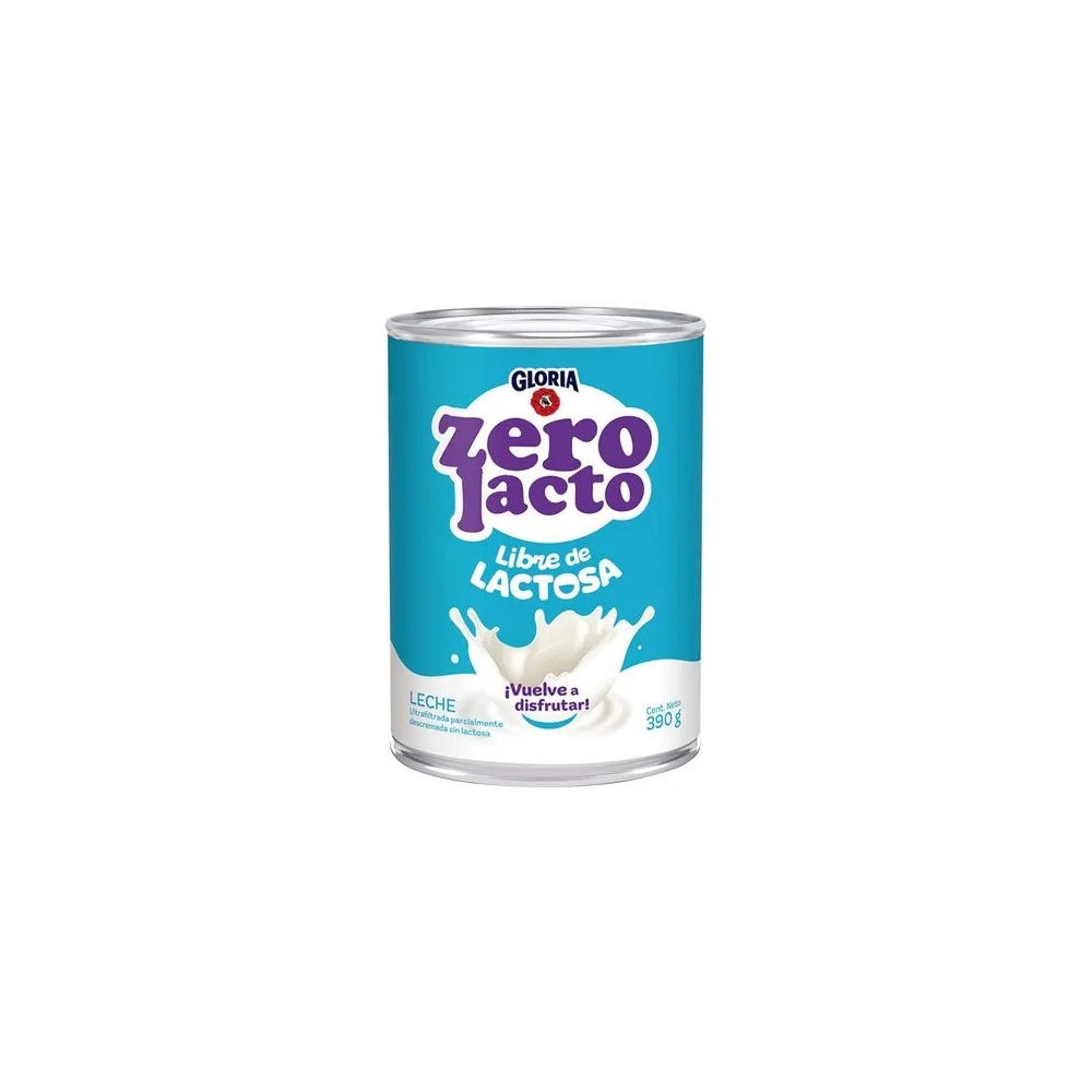 Leche GLORIA Zero Lacto Lata 390g