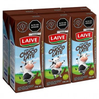 Leche sin Lactosa LAIVE Sabor a Chocolate Caja 180ml Paquete 6unidades