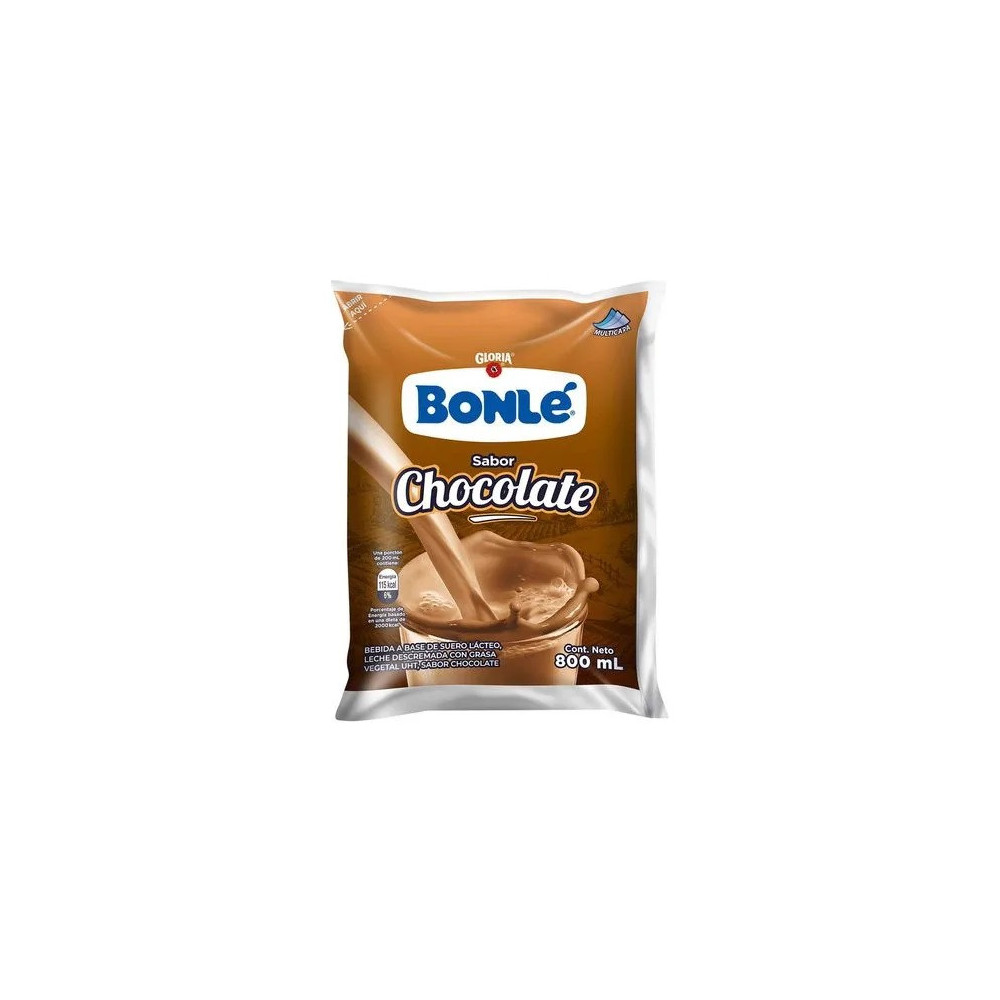 Bebida de Leche UHT BONLÉ Chocolatada Bolsa 800ml