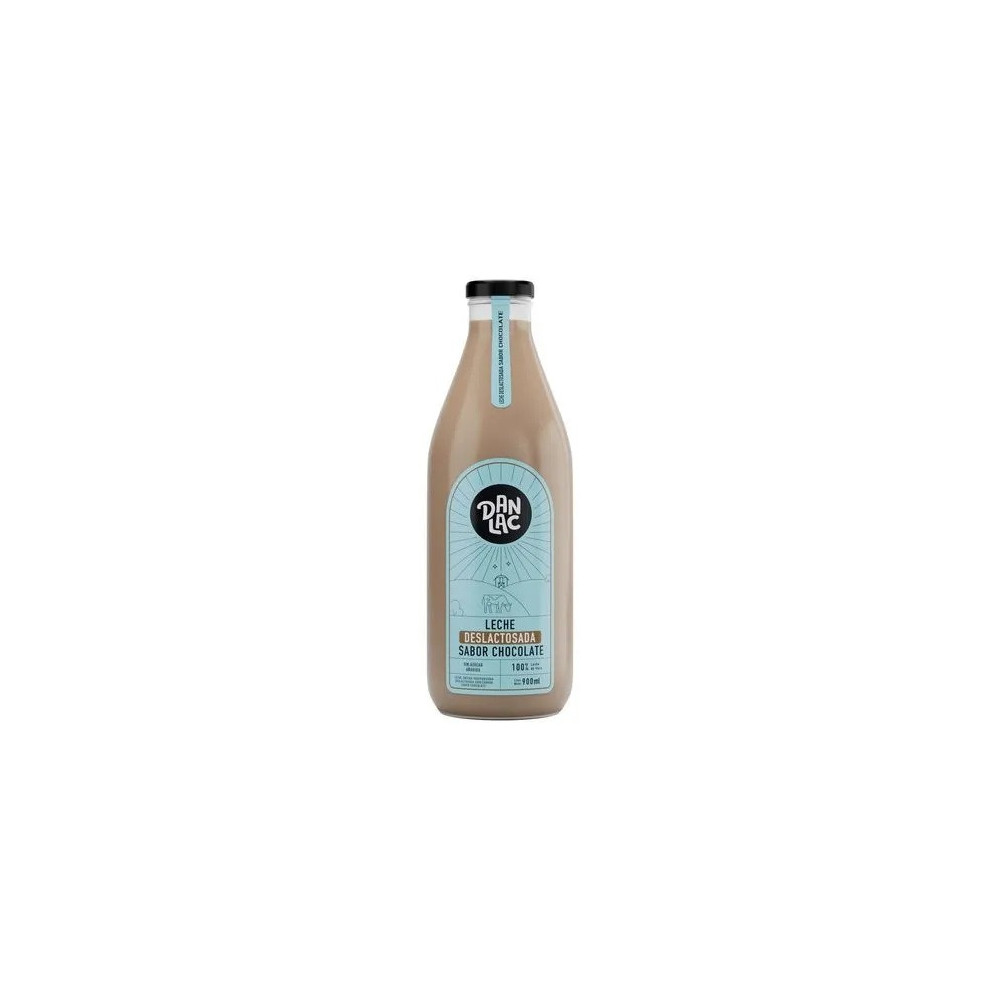 Leche Chocolatada Deslactosada DANLAC Botella 900ml
