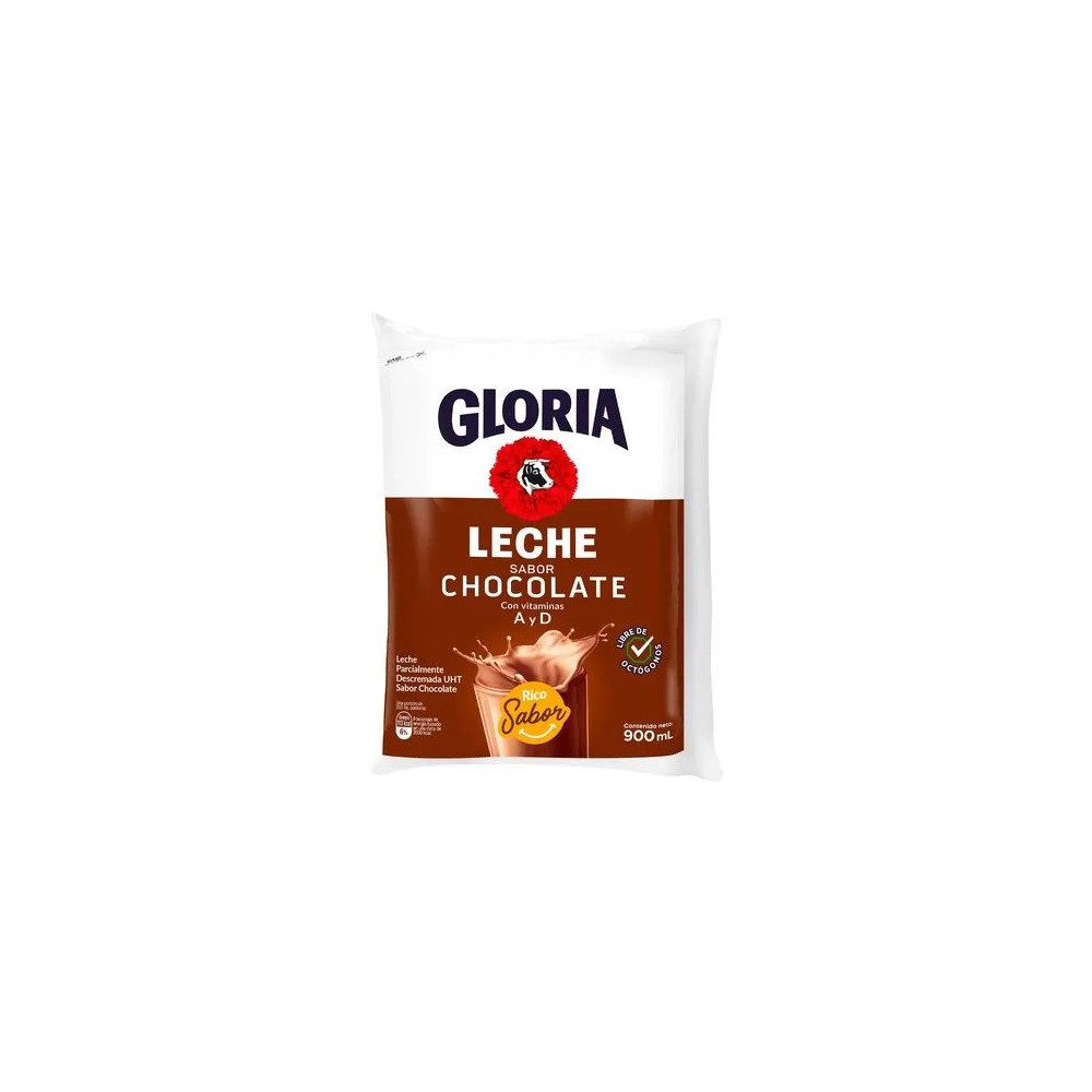 Leche Chocolatada UHT GLORIA Bolsa 900ml
