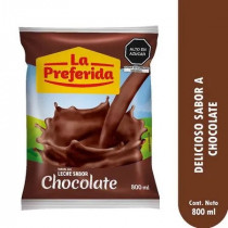 Bebida de Leche Chocolatada LA PREFERIDA Bolsa 800ml