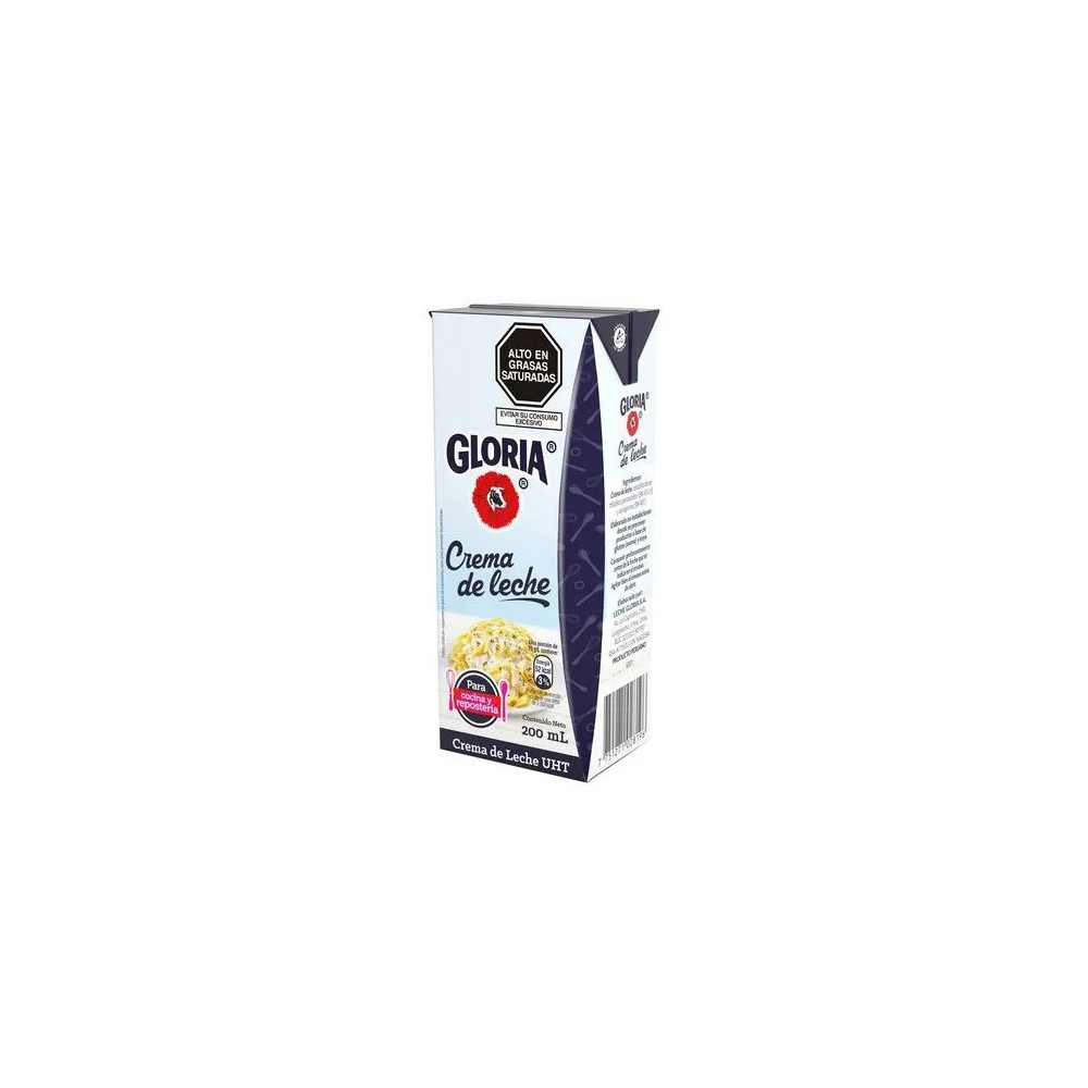 Crema de Leche UHT GLORIA Caja 200ml