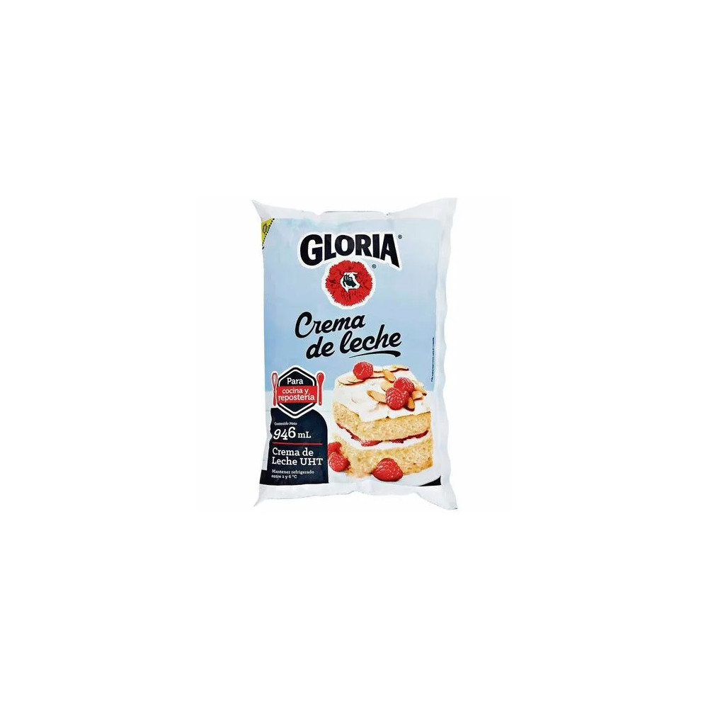 Crema de leche GLORIA Repostería Bolsa 946ml